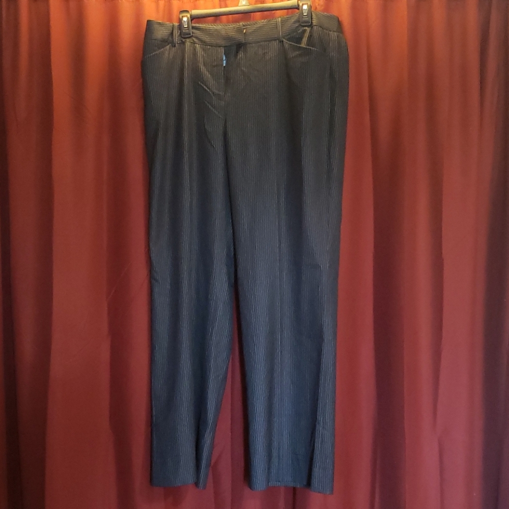 Size 16, gray pinstripe pants